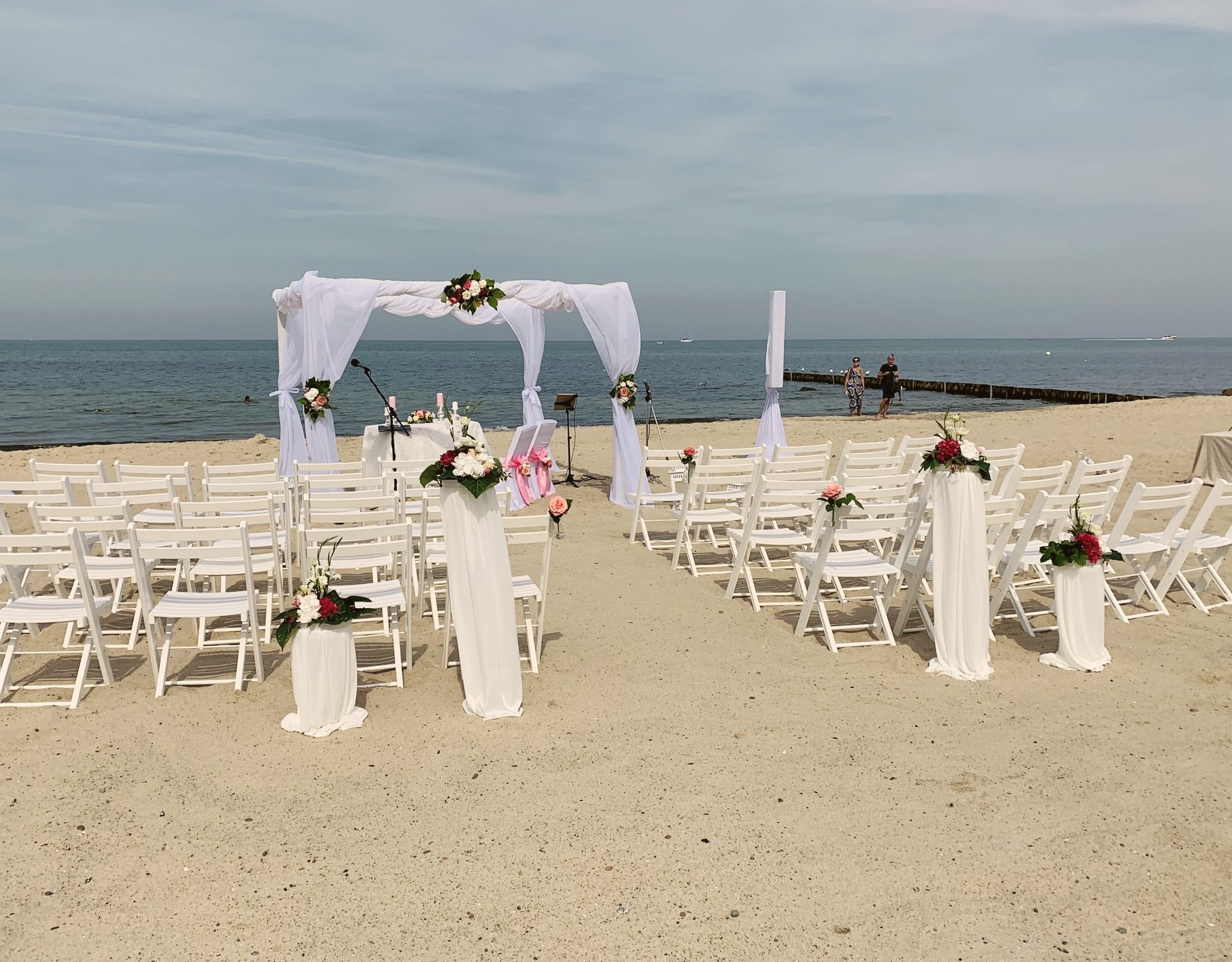 Hochzeitstag am Strand